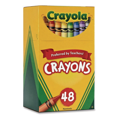 Image of Crayola® Classic Color Crayons in Flip Top Box with Tiered Sleeves, 48 Colors/Box