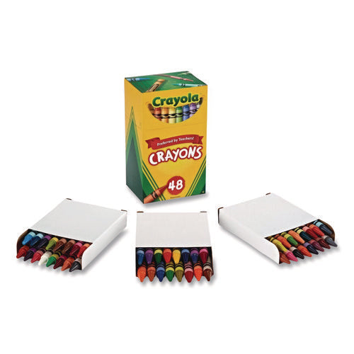 Image of Crayola® Classic Color Crayons in Flip Top Box with Tiered Sleeves, 48 Colors/Box