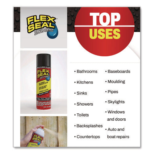 Image of Flex Seal Liquid Rubber Sealant Coating Spray, 14 Oz Spray, Clear