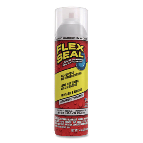 Image of Flex Seal Liquid Rubber Sealant Coating Spray, 14 Oz Spray, Clear