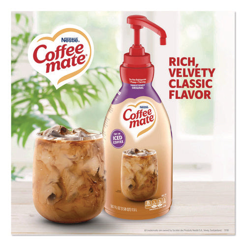 Image of Coffee mate® Liquid Coffee Creamer, Sweetened Original, 1.5 L Pump Bottle