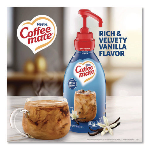Image of Coffee mate® Liquid Coffee Creamer, French Vanilla, 1.5 L Pump Bottle