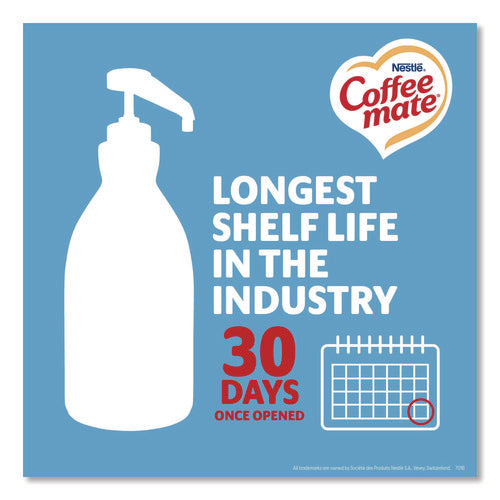 Image of Coffee mate® Liquid Coffee Creamer, French Vanilla, 1.5 L Pump Bottle, 2/Carton