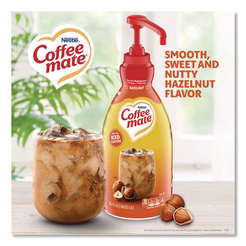 Image of Coffee mate® Liquid Coffee Creamer, Hazelnut, 1.5 L Pump Bottle