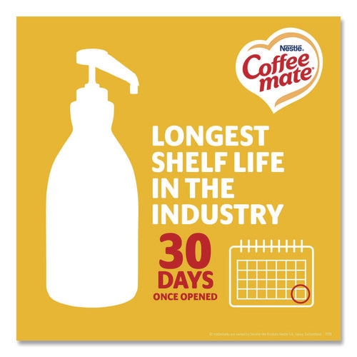 Image of Coffee mate® Liquid Coffee Creamer, Hazelnut, 1.5 L Pump Bottle, 2/Carton