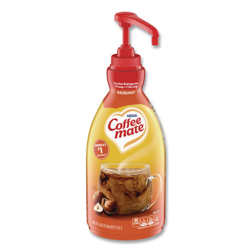 Image of Coffee mate® Liquid Coffee Creamer, Hazelnut, 1.5 L Pump Bottle