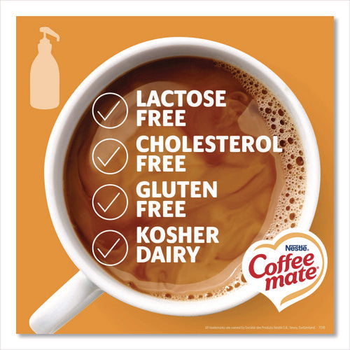Image of Coffee mate® Liquid Creamer Pump Bottle, Caramel, 50.7 oz Pump Bottle, 2/Carton