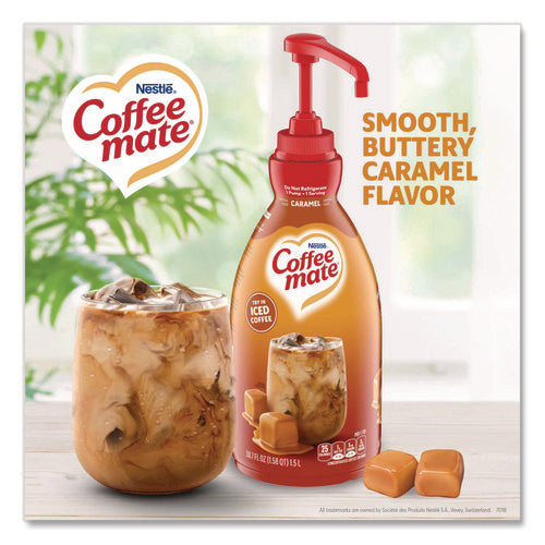 Image of Coffee mate® Liquid Creamer Pump Bottle, Caramel, 50.7 oz Pump Bottle