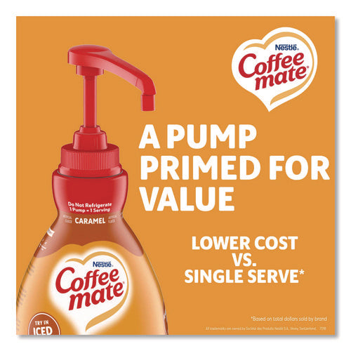 Image of Coffee mate® Liquid Creamer Pump Bottle, Caramel, 50.7 oz Pump Bottle