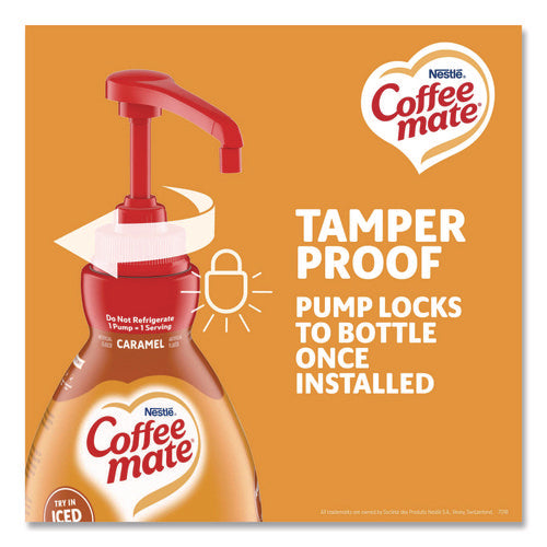 Image of Coffee mate® Liquid Creamer Pump Bottle, Caramel, 50.7 oz Pump Bottle