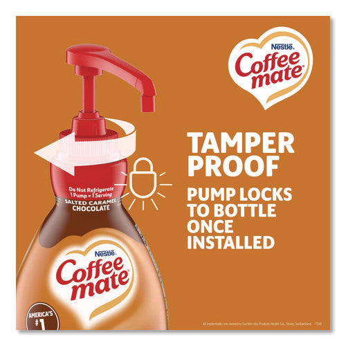 Image of Coffee mate® Liquid Creamer Pump Bottle, Salted Caramel Chocolate, 1.5 L Pump Bottle