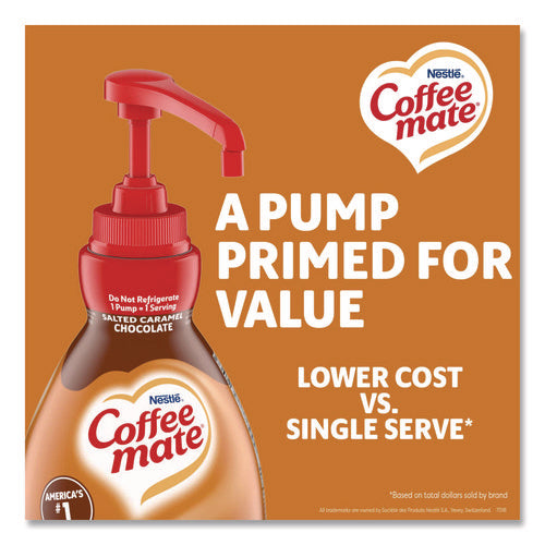 Image of Coffee mate® Liquid Creamer Pump Bottle, Salted Caramel Chocolate, 1.5 L Pump Bottle