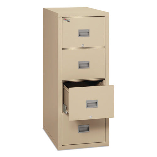 Image of FireKing® Patriot By Fireking Insulated Fire File, 1-Hour Fire Protection, 4 Legal/letter File Drawers, Parchment, 17.75 X 25 X 52.75