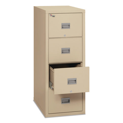 Image of FireKing® Patriot By Fireking Insulated Fire File, 1-Hour Fire Protection, 4 Letter-Size File Drawers, Parchment, 17.75 X 31.63 X 52.75