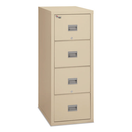 Image of FireKing® Patriot By Fireking Insulated Fire File, 1-Hour Fire Protection, 4 Letter-Size File Drawers, Parchment, 17.75 X 31.63 X 52.75