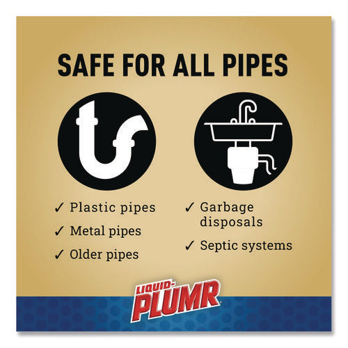 Image of Liquid Plumr® Pro-Strength Full Clog Destroyer Plus PipeGuard, Gel, 80 oz