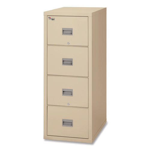 Image of FireKing® Patriot By Fireking Insulated Fire File, 1-Hour Fire Protection, 4 Legal/letter File Drawers, Parchment, 17.75 X 25 X 52.75