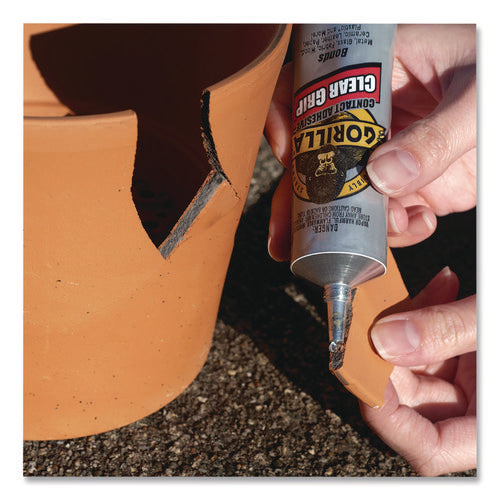 Image of Gorilla® Clear Grip Contact Adhesive, 3 oz Tube, Dries Clear
