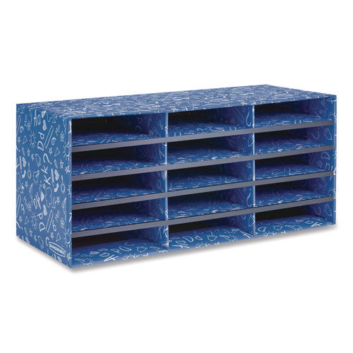 Image of Bankers Box® Classroom Collection Literature Sorter, 15 Sections, 28.5 x 12.37, Blue