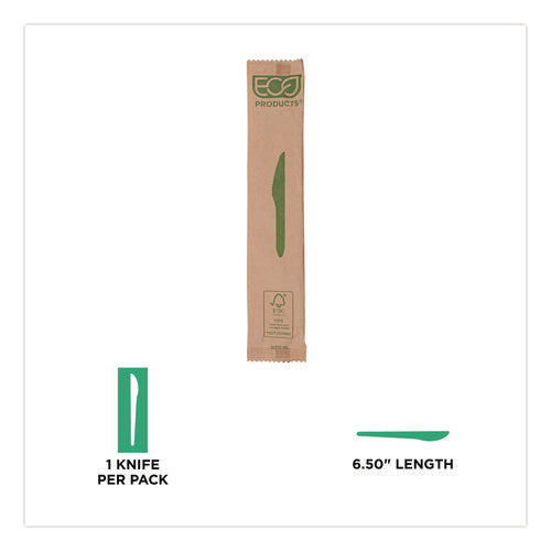 Image of Eco-Products® Wood Cutlery, General Purpose Knife, Natural, 500/Carton