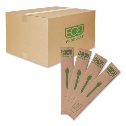 Image of Eco-Products® Wood Cutlery, General Purpose Fork, Natural, 500/Carton