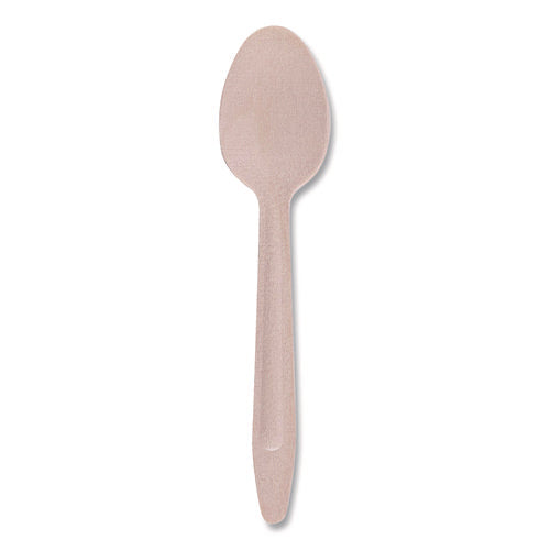 Image of Eco-Products® Wood Cutlery, General Purpose Spoon, Natural, 500/Carton