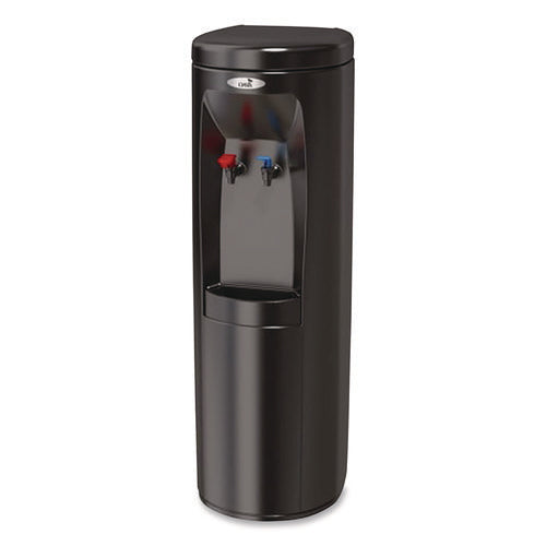 Image of Oasis® Atlantis Hot and Cold Water Dispenser, 1.4 gal, 12.8 x 13 x 40.5, Black