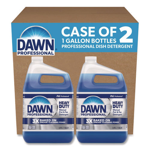 Image of Dawn® Professional Heavy-Duty Manual Pot/Pan Dish Detergent, Original Scent, 1 gal Bottle, 2/Carton