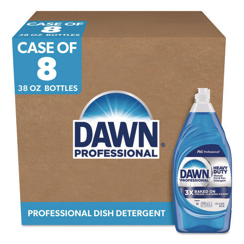 Image of Dawn® Professional Heavy-Duty Manual Pot/Pan Dish Detergent, Original Scent, 38 oz Bottle, 8/Carton