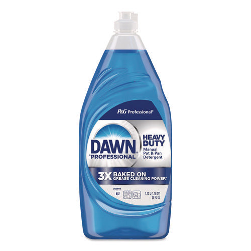 Image of Dawn® Professional Heavy-Duty Manual Pot/Pan Dish Detergent, Original Scent, 38 oz Bottle, 8/Carton