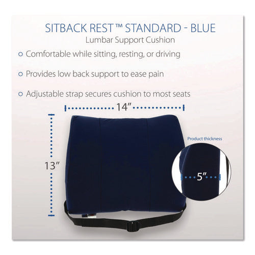Image of Core Products® Sitback Standard Lumbar Back Support , 13 X 14, Blue
