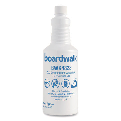 Image of Boardwalk® Liquid Deodorizer, Green Apple, 32 oz Bottle, 12/Carton