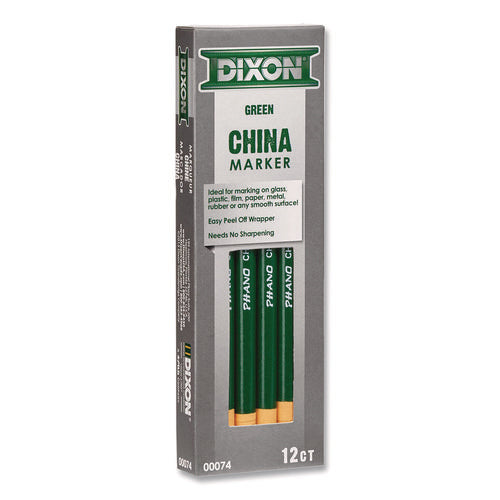 Image of Dixon® China Marker, Green, Dozen