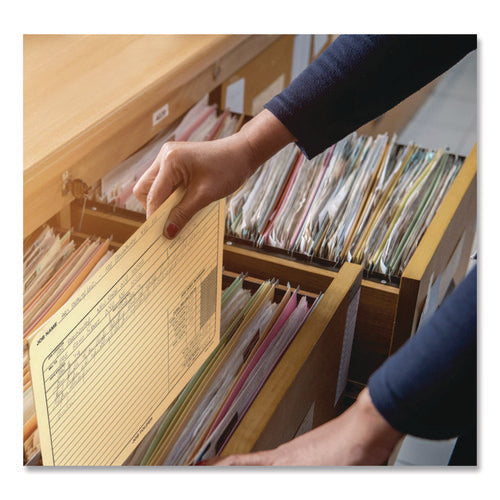 Image of Adams® Pre-Printed Heavy-Duty Reinforced File Pocket, 2" Expansion, Letter Size, Manila, 15/Pack