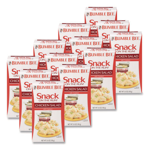 Image of Bumble Bee® Snack On The Run Chicken Salad With Crackers, 3.5 Oz Pack, 12/carton