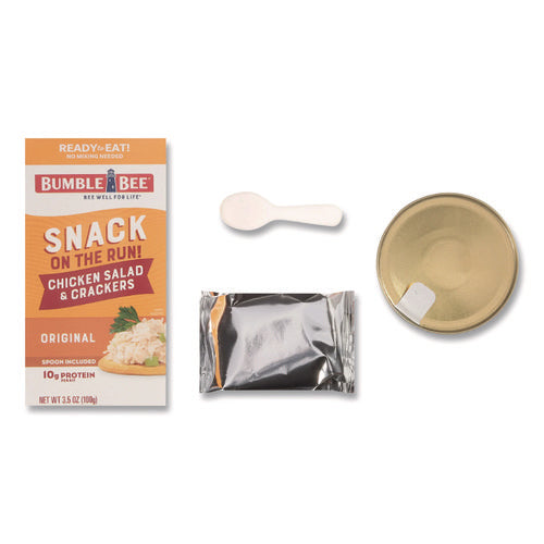Image of Bumble Bee® Snack On The Run Chicken Salad With Crackers, 3.5 Oz Pack, 12/carton