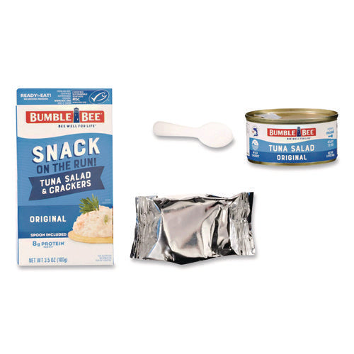 Image of Bumble Bee® Snack On The Run Tuna Salad With Crackers, 3.5 Oz Pack, 12/carton
