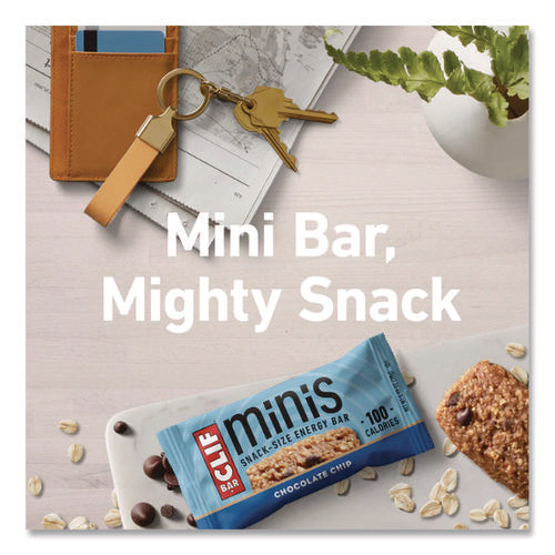 Image of CLIF® Bar Energy Bar, Mini Chocolate Chip, 0.99 Oz Bar, 20/box