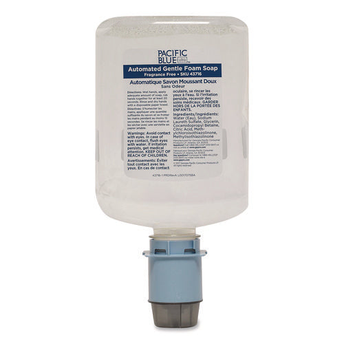 Image of Georgia Pacific® Professional Pacific Blue Ultra Automated Foam Soap Refill, Fragrance-Free, 1,200 mL, 3/Carton