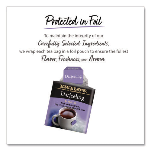 Image of Bigelow® Darjeeling Black Tea Bags, 0.08 Tea Bag, 28/box