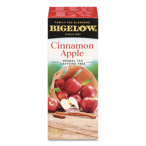 Image of Bigelow® Apple Cinnamon Herbal Tea, 0.09 Tea Bag, 28/box