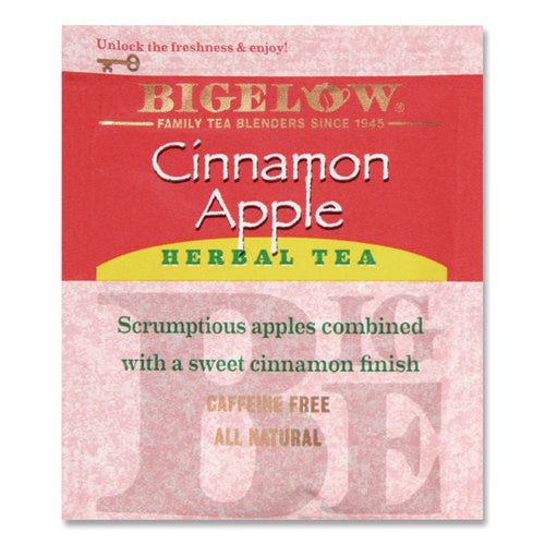 Image of Bigelow® Apple Cinnamon Herbal Tea, 0.09 Tea Bag, 28/box