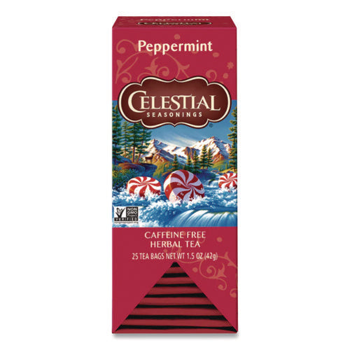 Image of Celestial Seasonings® Tea, Herbal Peppermint, 25/box