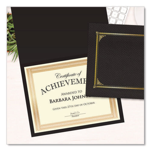 Image of Geographics® Award Certificates, 8.5 x 11, Ivory with Traditional Gold Border, 100/Pack