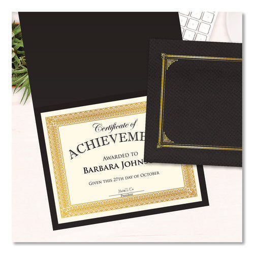 Image of Geographics® Award Certificates, 8.5 x 11, Ivory with Elegant Gold Border, 15/Pack