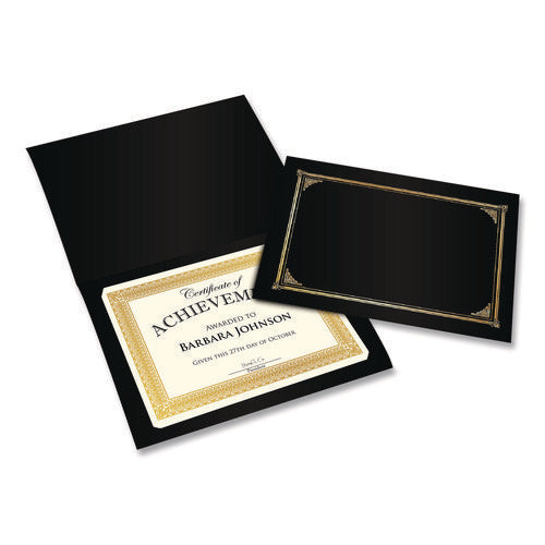 Image of Geographics® Award Certificates, 8.5 x 11, Ivory with Elegant Gold Border, 15/Pack