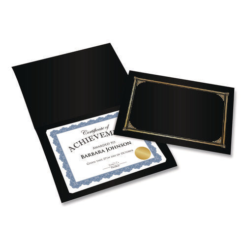 Image of Geographics® Award Certificates, 8.5 x 11, White with Braided Blue Border, 25/Pack