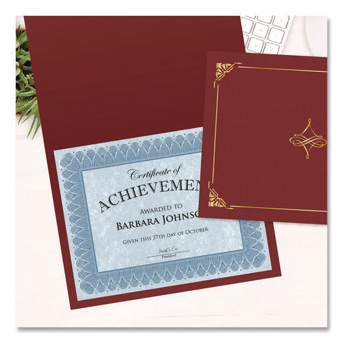 Image of Geographics® Certificate/Document Cover, 8.75 x 11.25, Red, 5/Pack