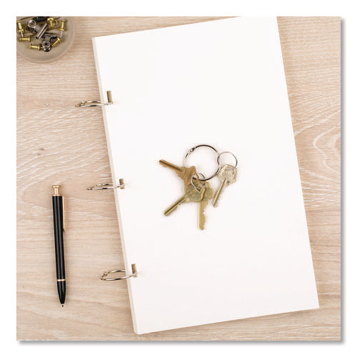 Image of ACCO Metal Book Rings, 1" Diameter, 100/Box