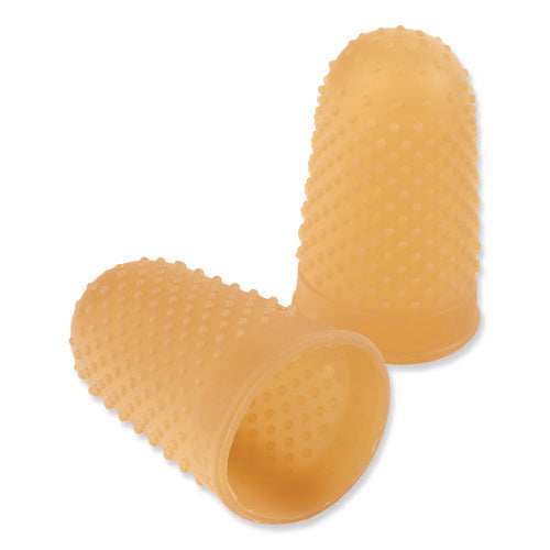 Image of Swingline® Rubber Finger Tips, 13 (large), Amber, Dozen